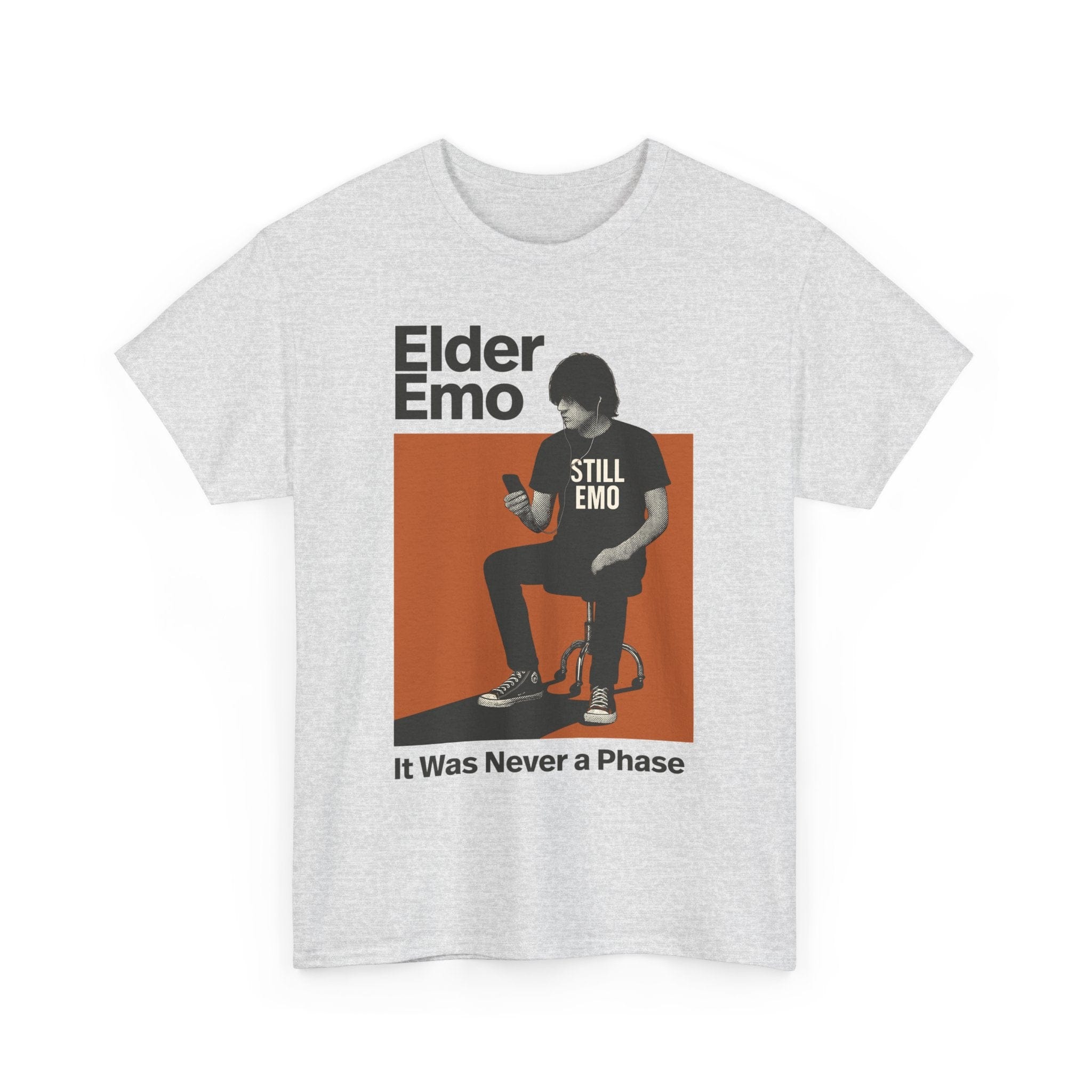 Elder Emo in Halftone Tee Ash / S