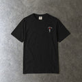 Elder Emo Rose Badge Tee on Comfort Colors Black / S