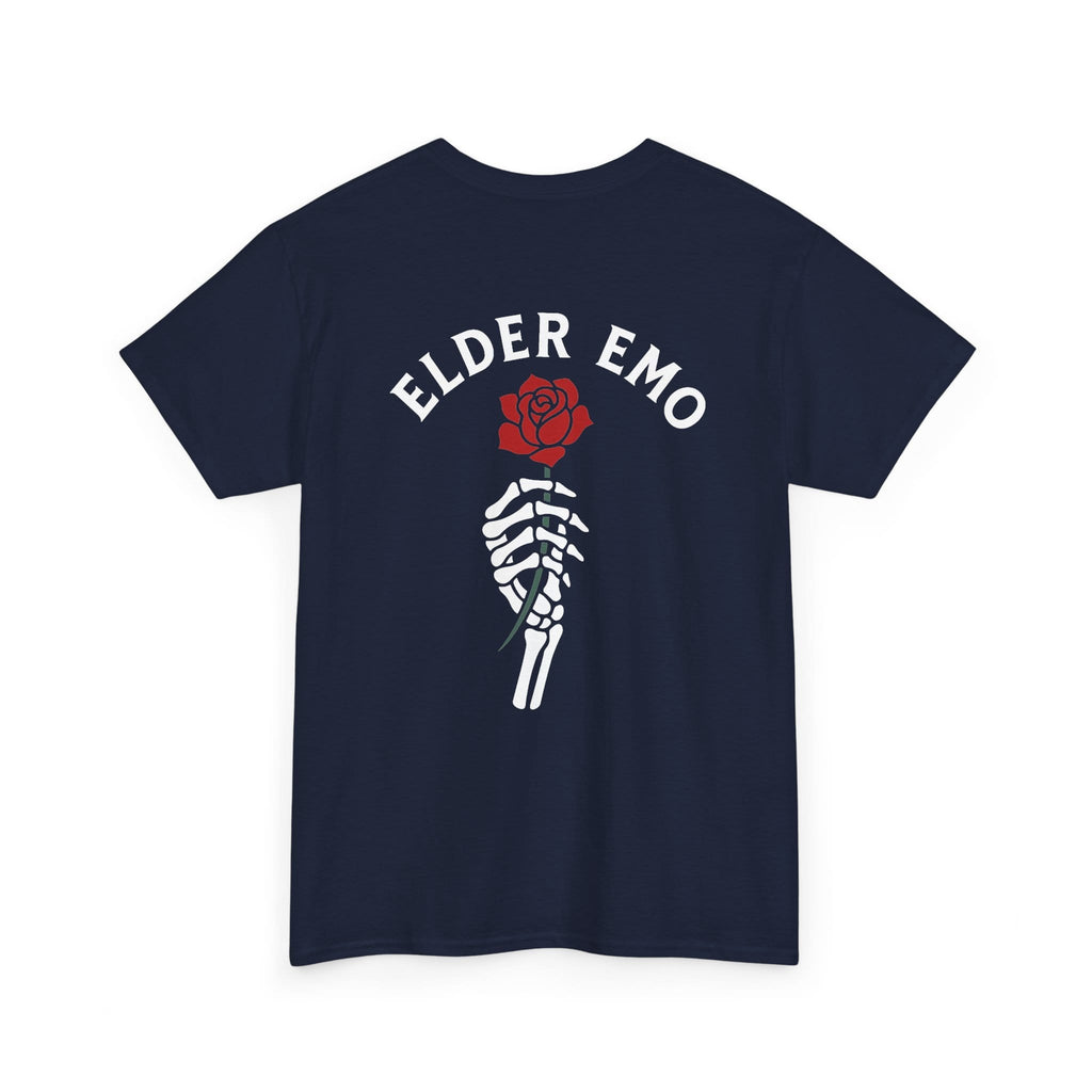 Elder Emo Rose Badge Tee S / Navy