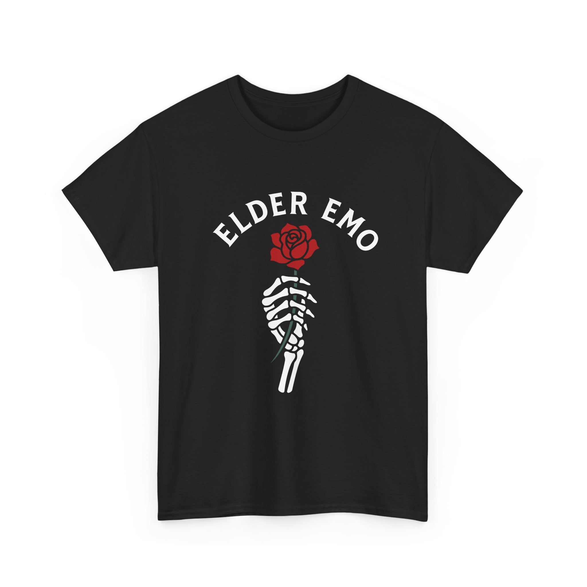 Elder Emo Rose Tee Black / S
