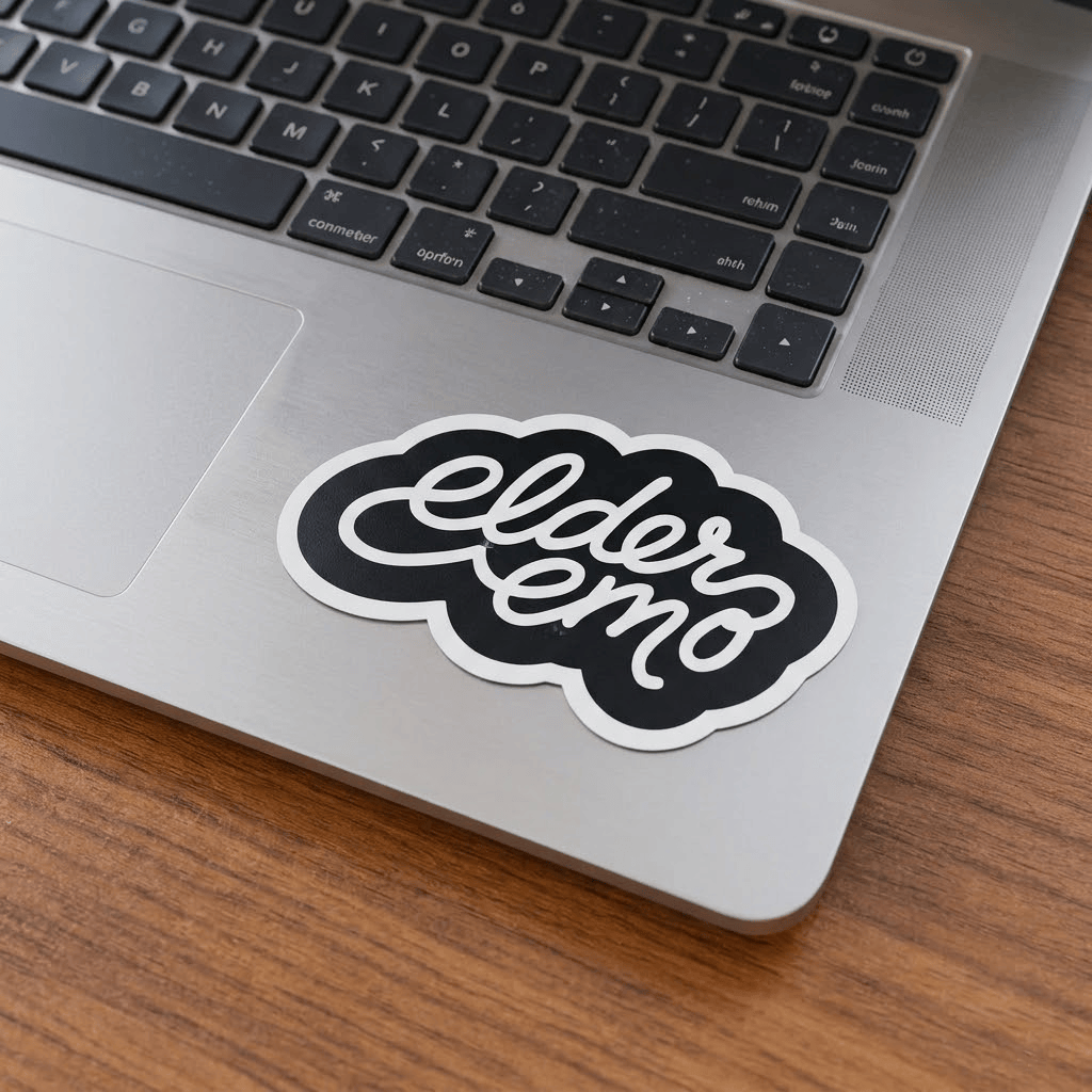 Elder Emo Sticker