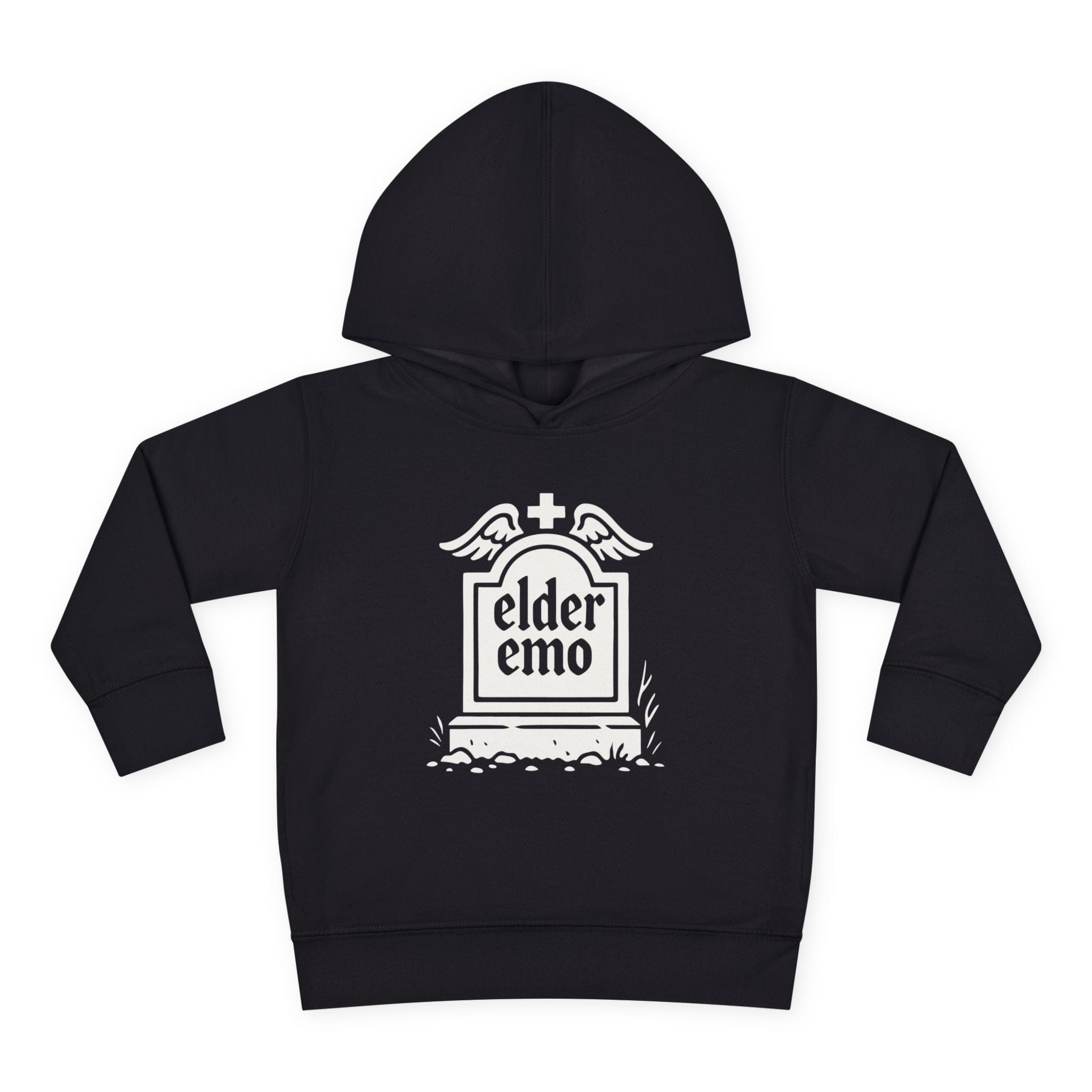 Elder Emo Tombstone Toddler Hoodie 2T / Black