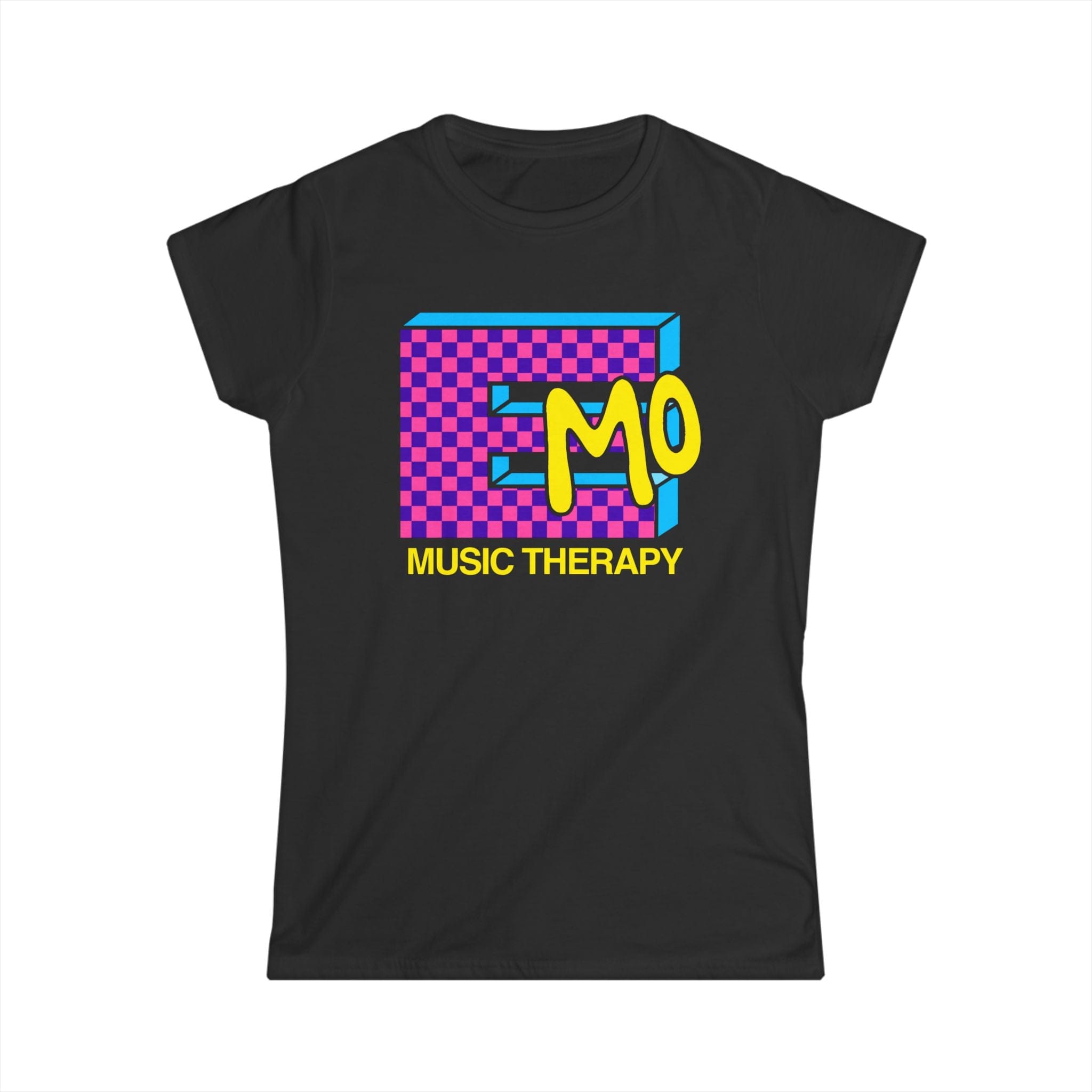 Emo Music Therapy Women's Fitted Tee S / Black