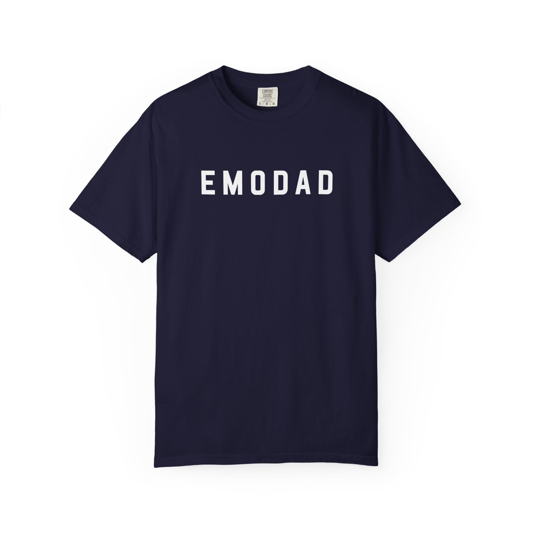 emodad Tee on Comfort Colors True Navy / S