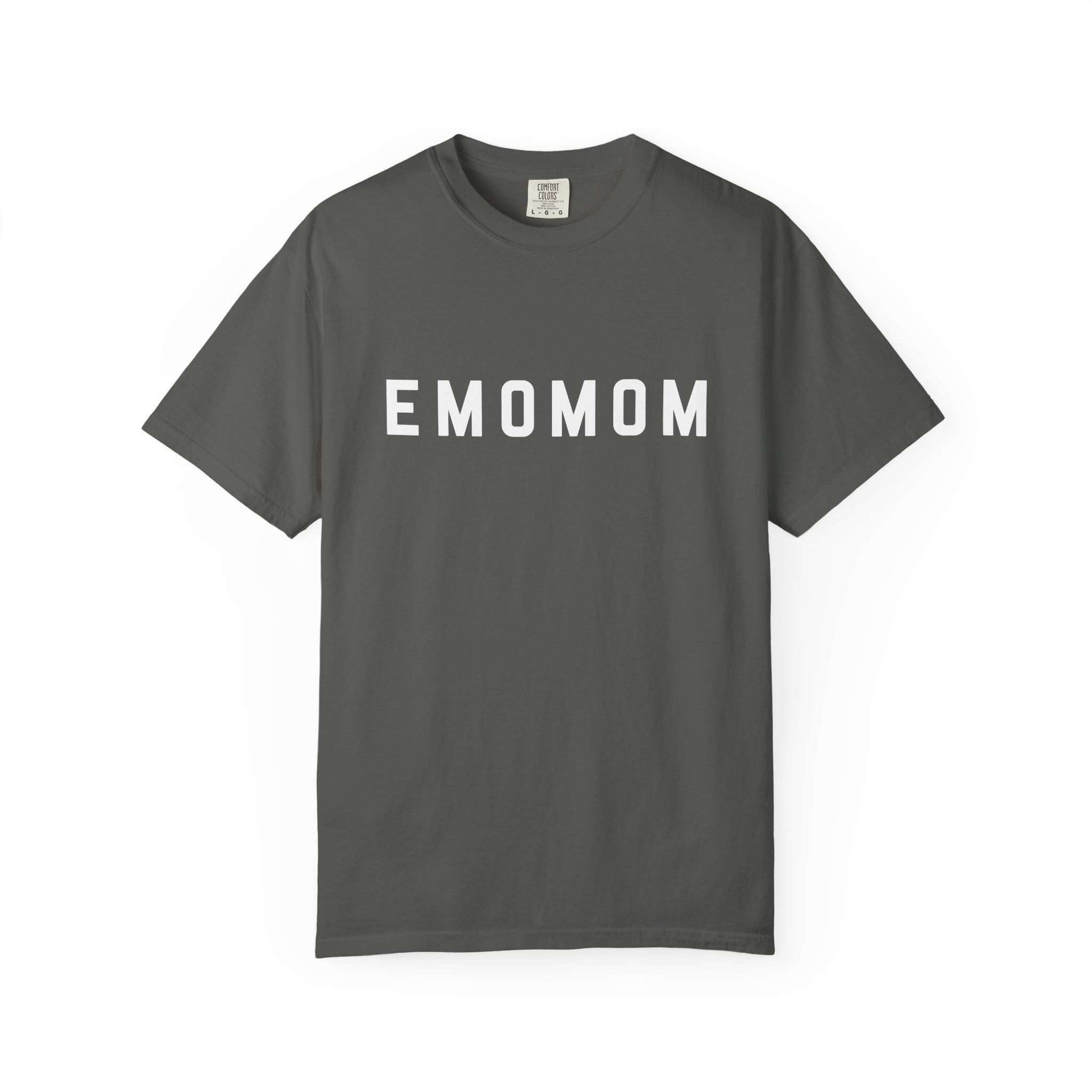 emomom Tee on Comfort Colors Pepper / M