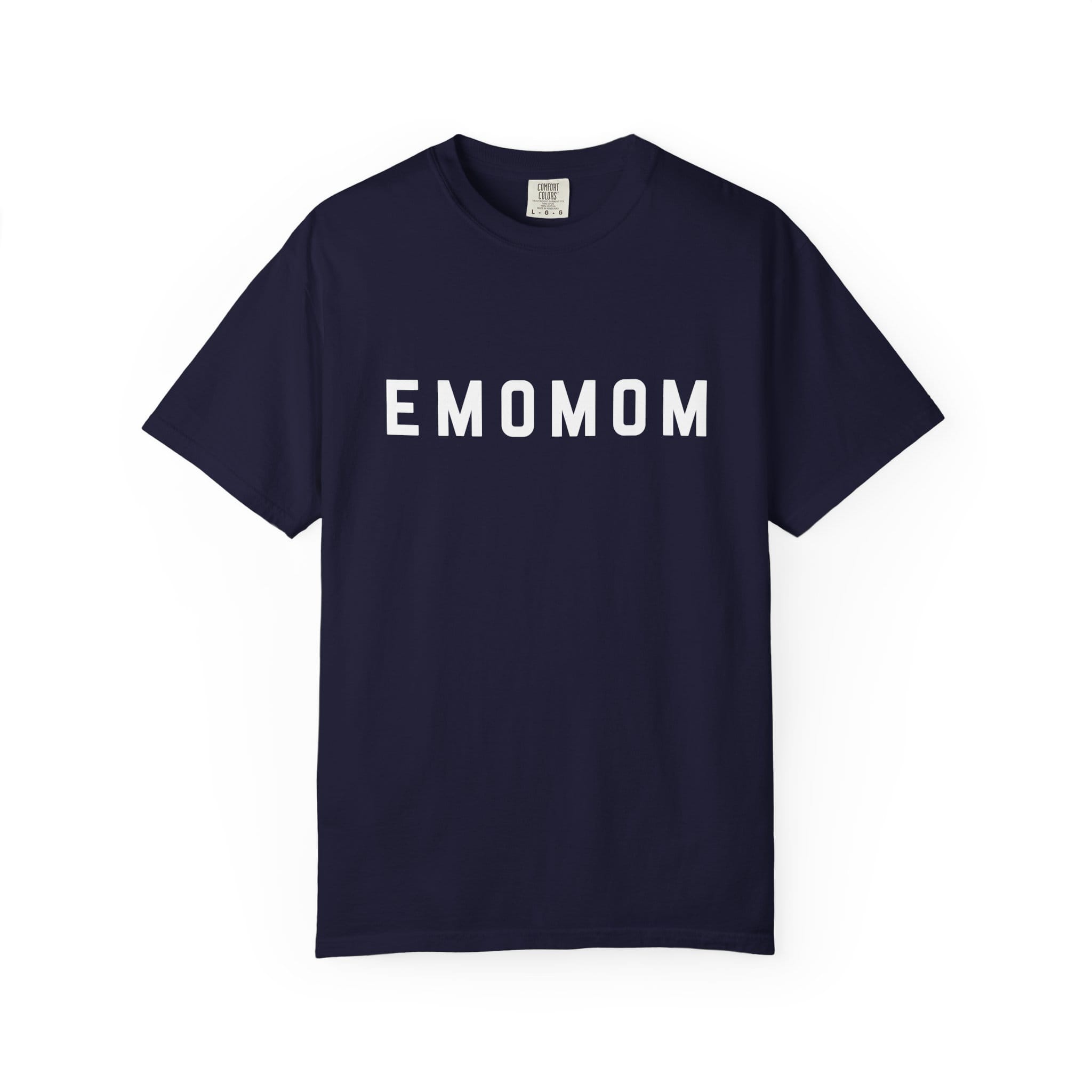 emomom Tee on Comfort Colors True Navy / S