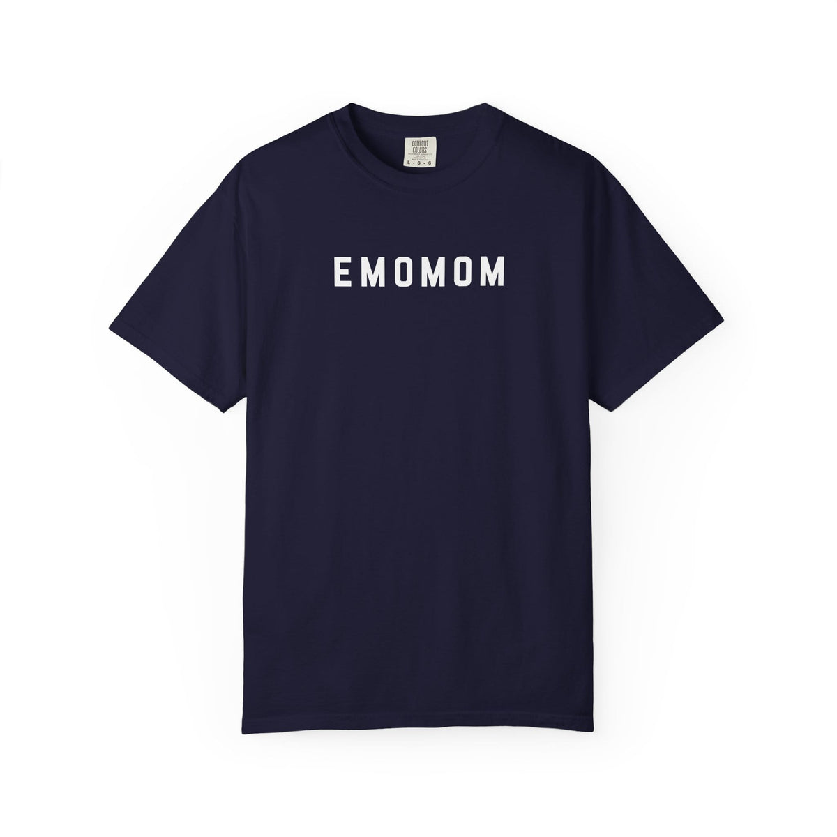 emomom Tee on Comfort Colors True Navy / S