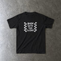 Born into the Scene Youth Tee in black, laid flat
