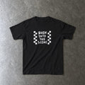 Born into the Scene Youth Tee in black, laid flat