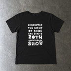 Conceived the Night of Some Emo Band's 20th Anniversary Show toddler tee in black, laid flat