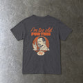 I'm Too Old For This Pit Danny Tee in charcoal, laid flat, back view
