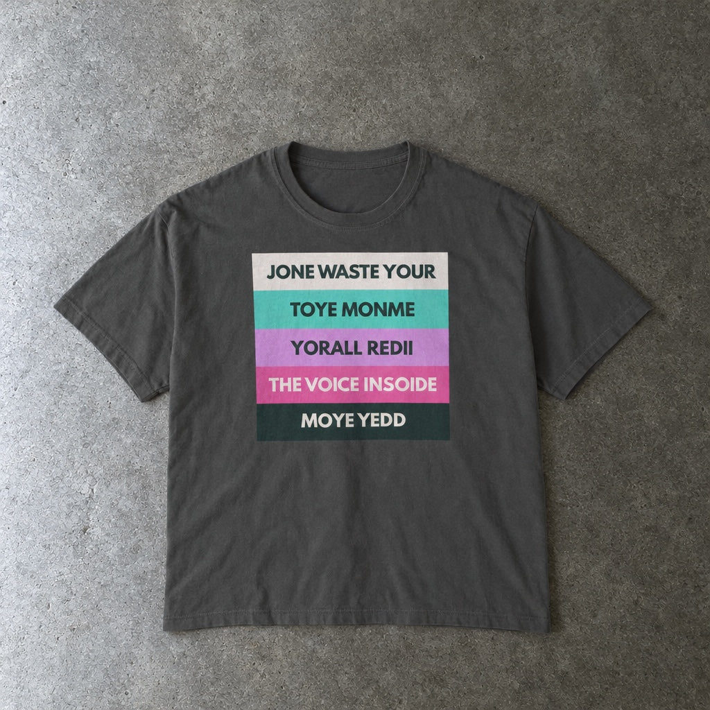 Jone Waste Your Toye Monme Crop on Comfort Colors toddler tee in pepper, laid flat