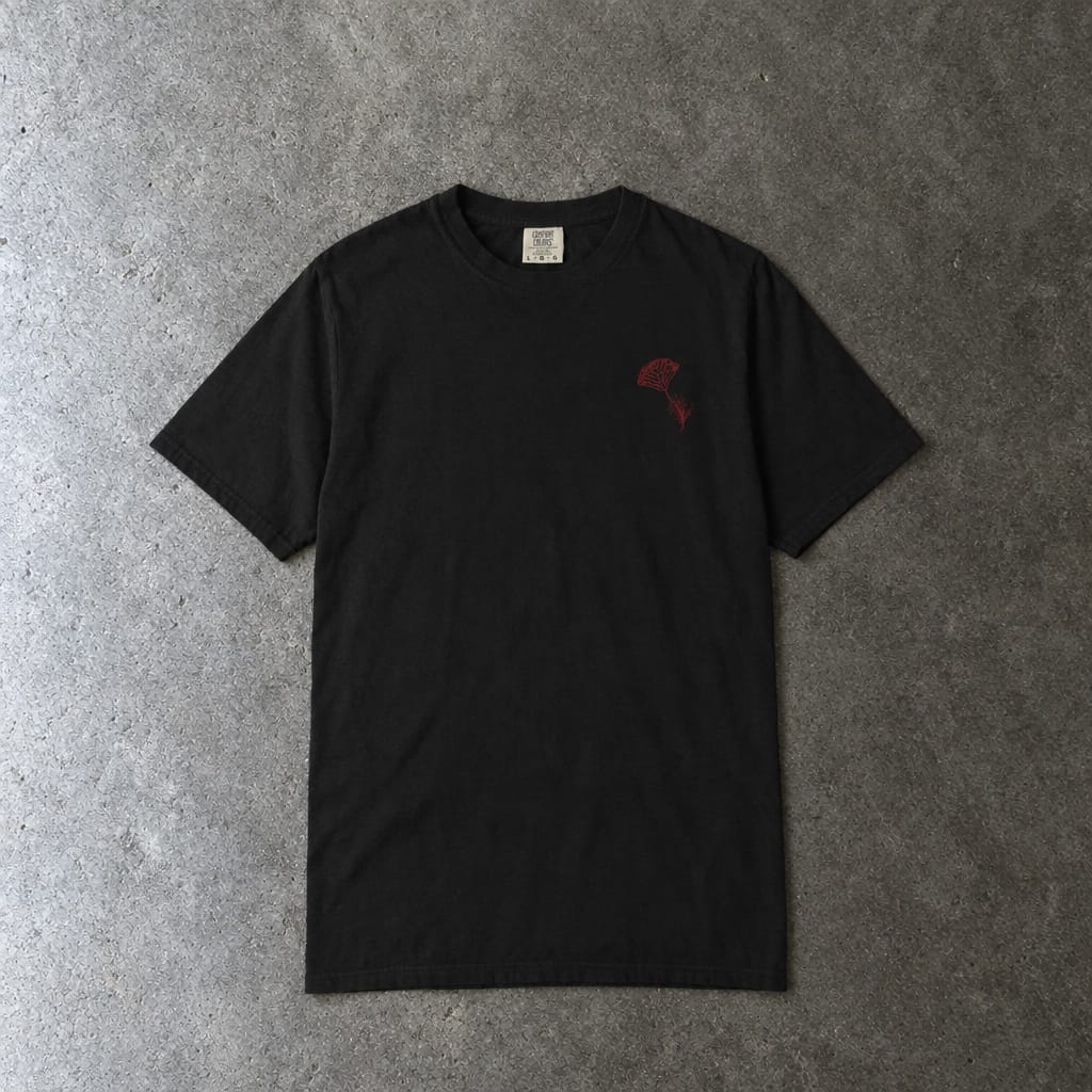 Still Emo Flower Tee on Comfort Colors