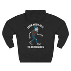 From Mosh Pits to Mezzanines Hoodie S / Black