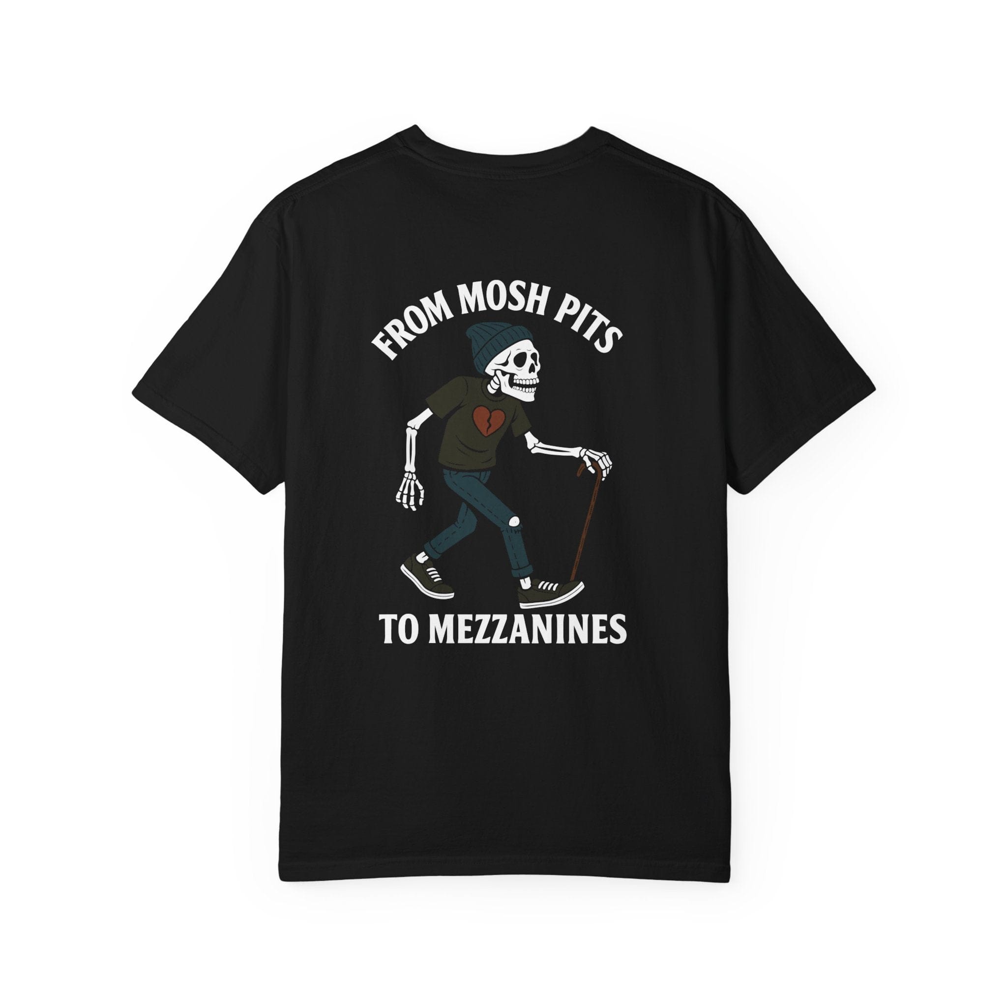 From Mosh Pits to Mezzanines Tee on Comfort Colors