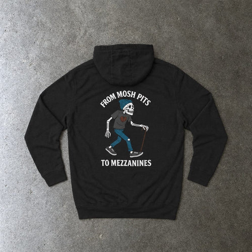 From Moshpits to Mezzanines Hoodie