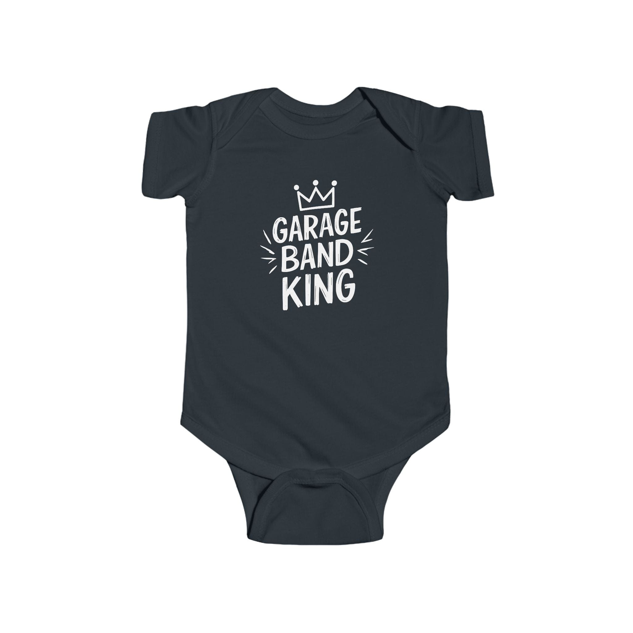 Garage Band King - Onesie Black / NB (0-3M)