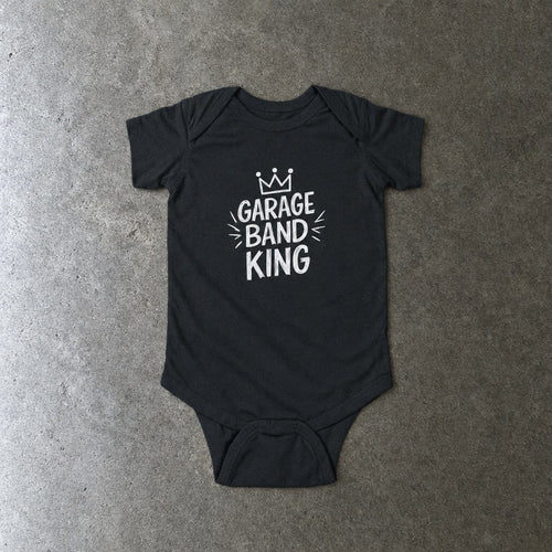 Garage Band King - Onesie CA Black / NB (0-3M)