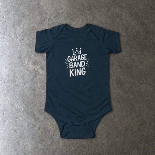 Garage Band King - Onesie CA Navy / NB (0-3M)