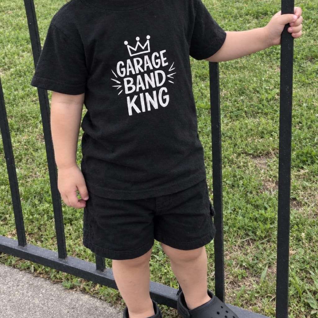 Garage Band King - Toddler Tee