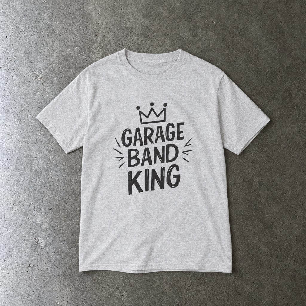Garage Band King - Youth Tee Ash / XL