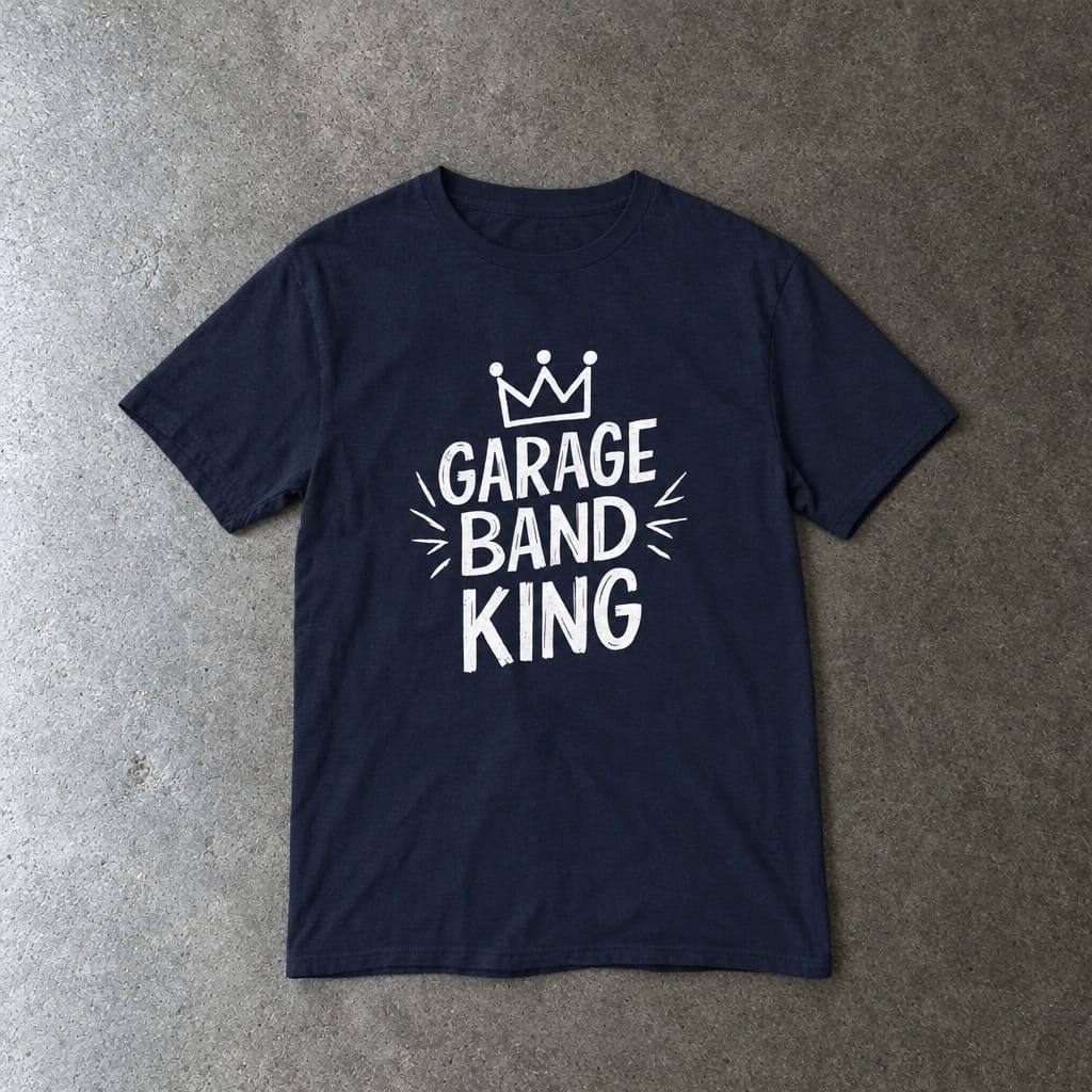 Garage Band King - Youth Tee Navy / XS