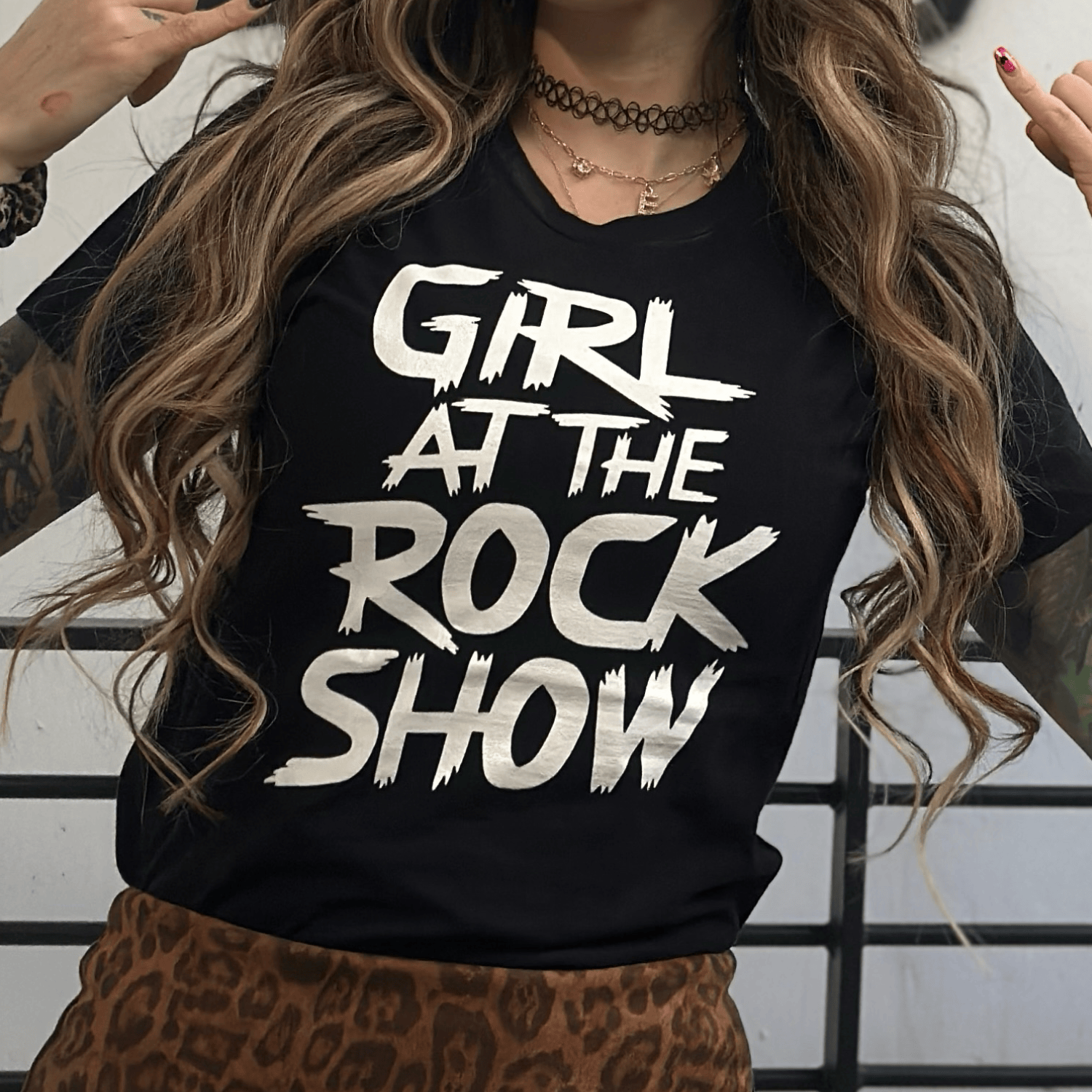Girl At The Rock Show - Women's Tee