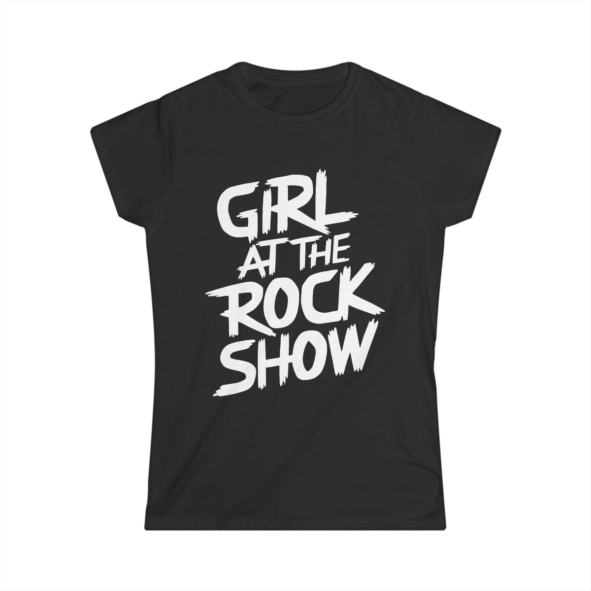 Girl At The Rock Show - Women's Tee CA S / Black