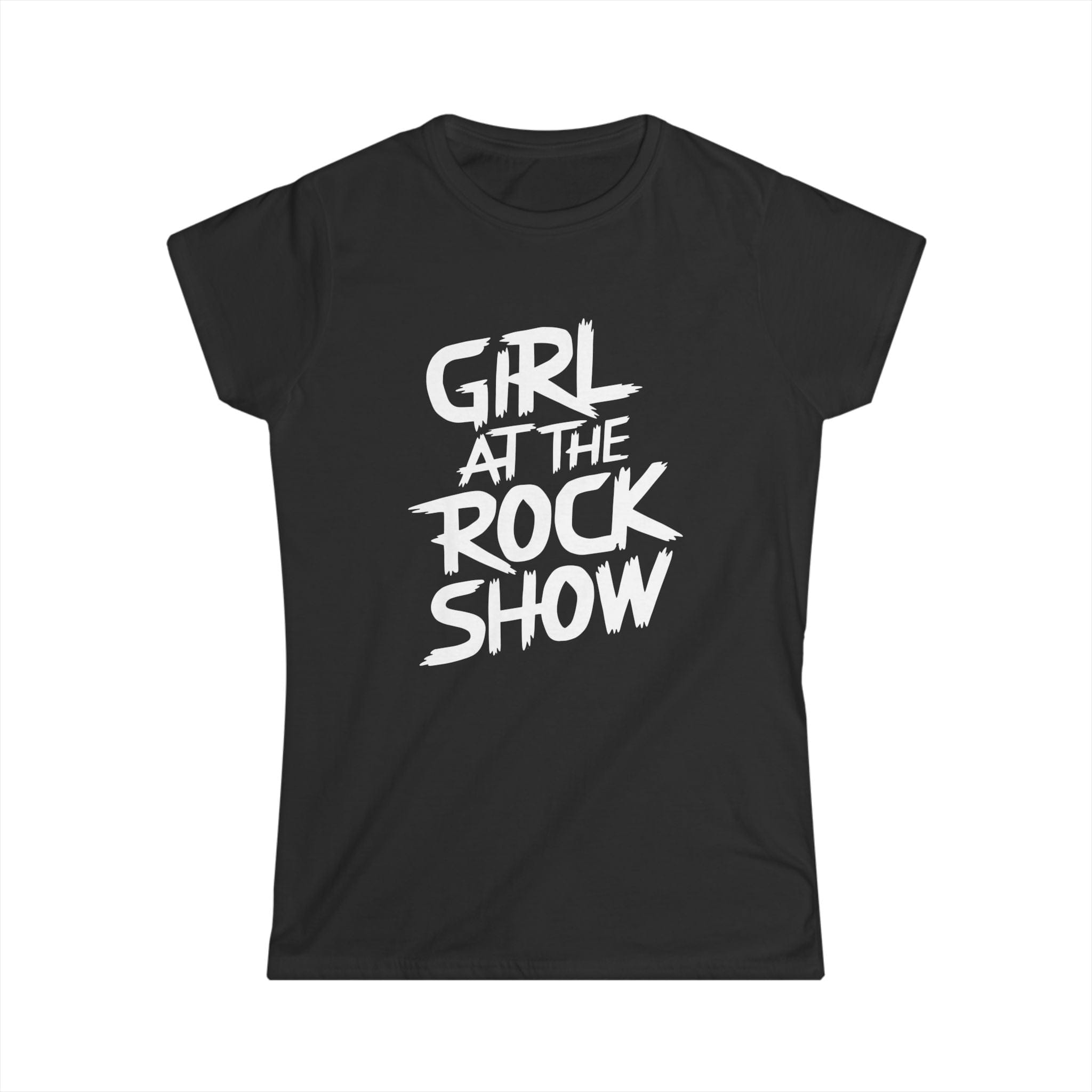Girl At The Rock Show - Women's Tee S / Black