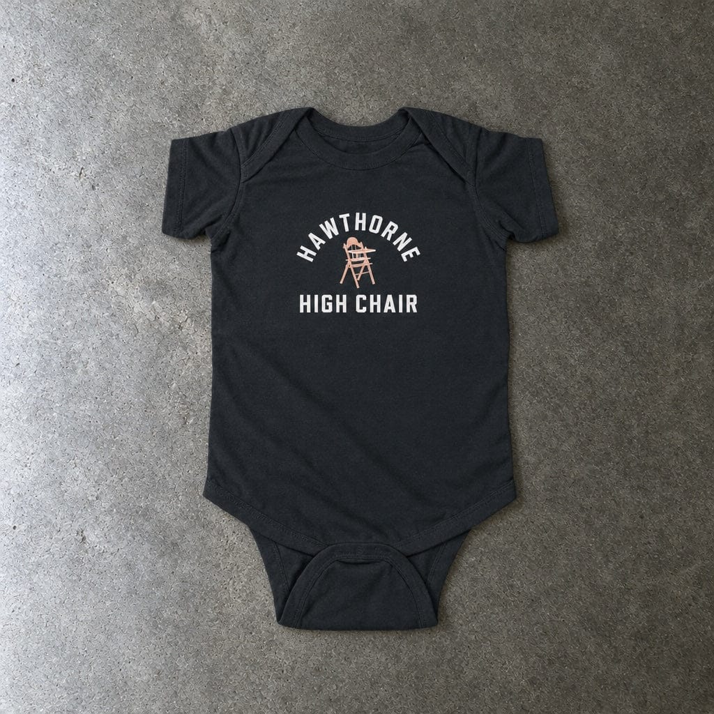 Hawthorne High Chair - Onesie CA Black / NB (0-3M)