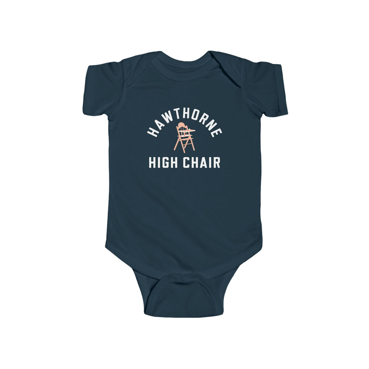 Hawthorne High Chair - Onesie CA Navy / NB (0-3M)