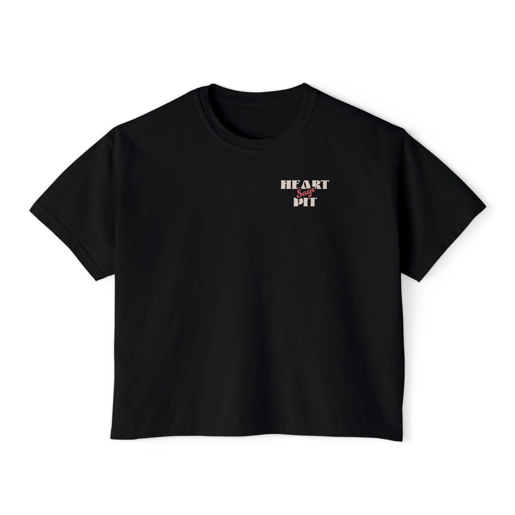 Heart Says Pit, Knees Say Sit Crop