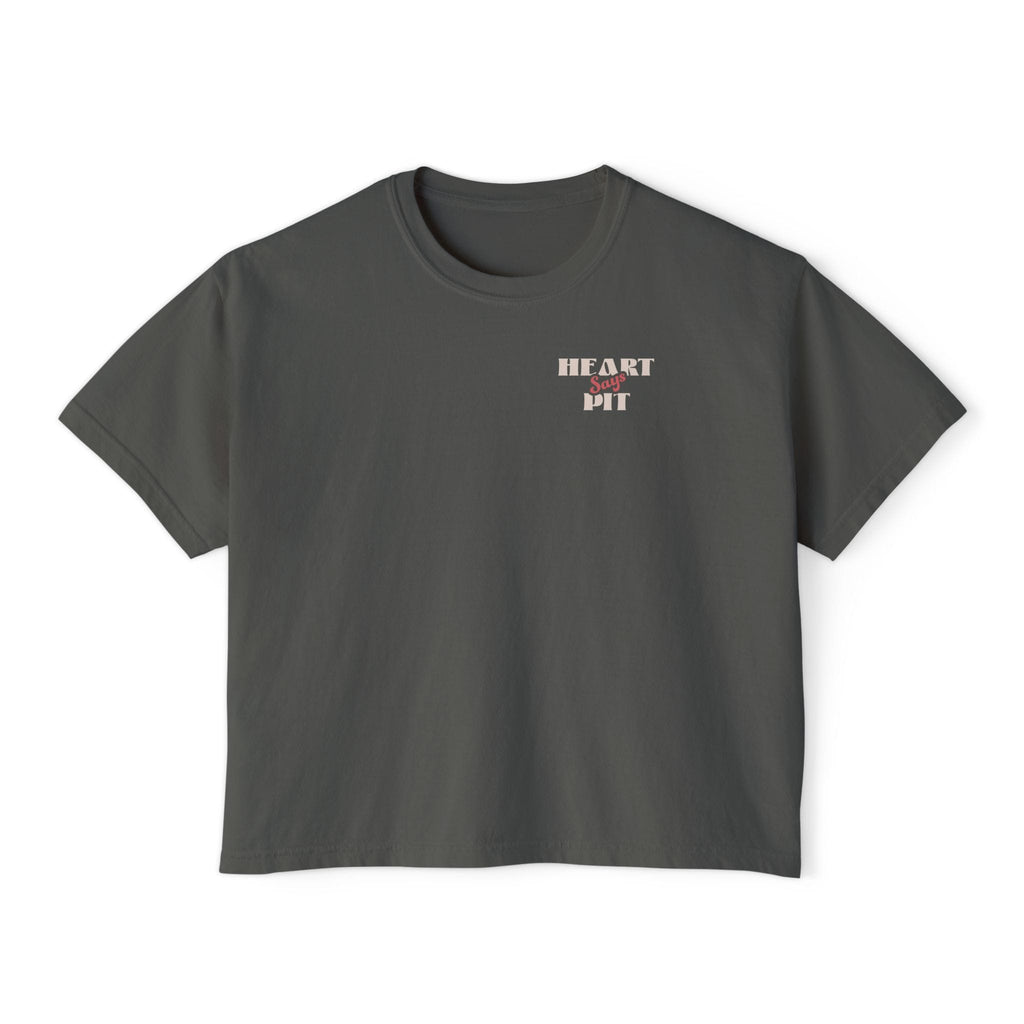Heart Says Pit, Knees Say Sit Crop