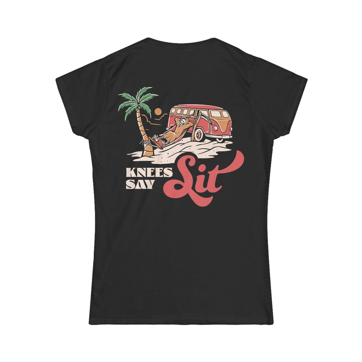 Heart Says Pit, Knees Say Sit - Women's Tee CA S / Black