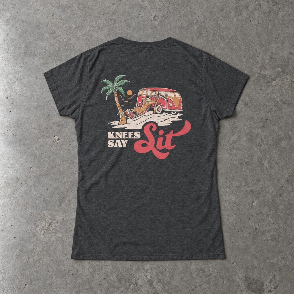 Heart Says Pit, Knees Say Sit - Women's Tee S / Dark Heather