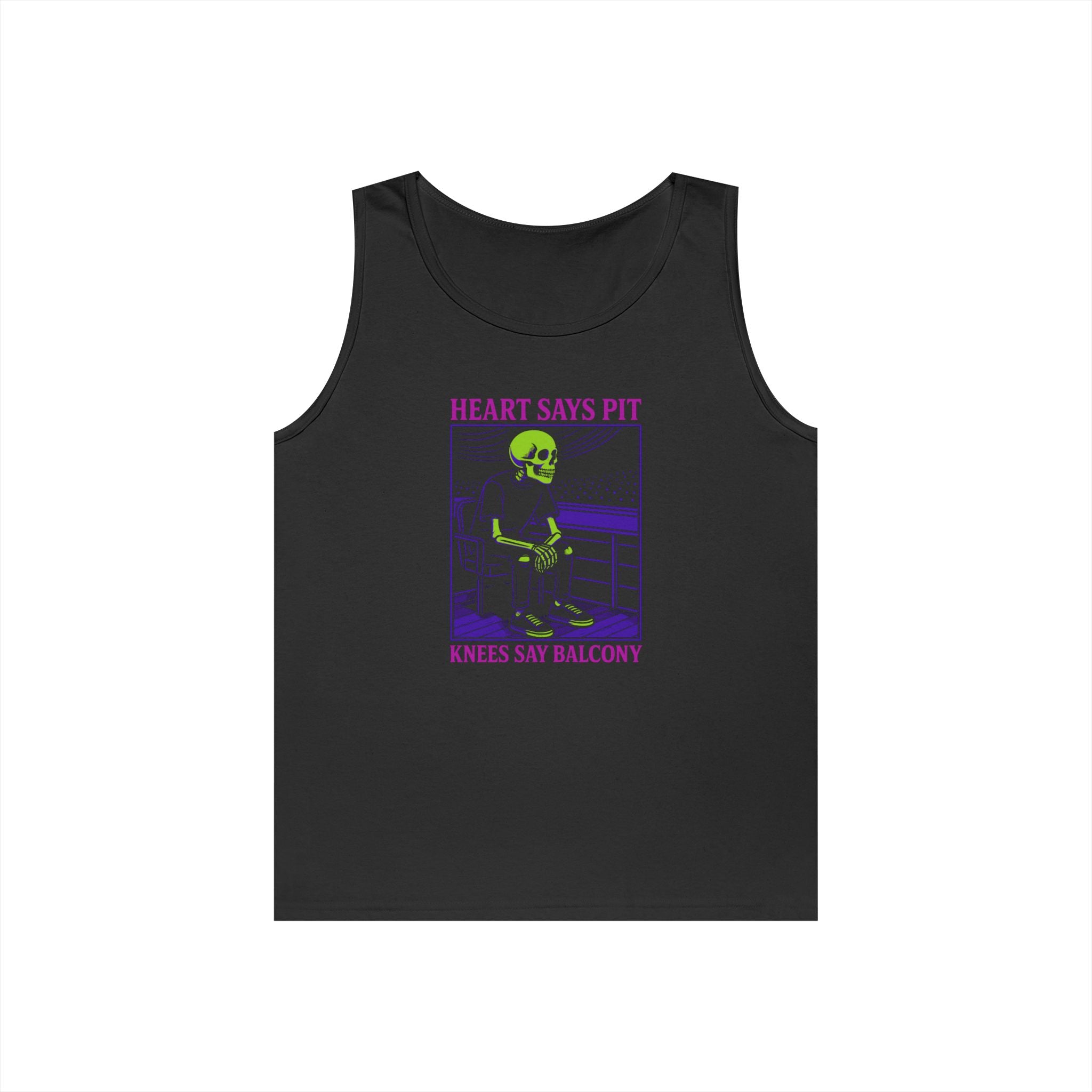 Hearts Say Pit, Knees Say Balcony Neon Edition Tank S / Black