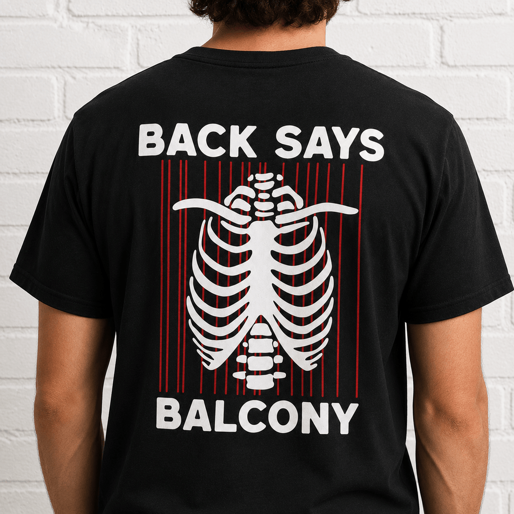 Hearts Says Pit, Back Says Balcony Tee