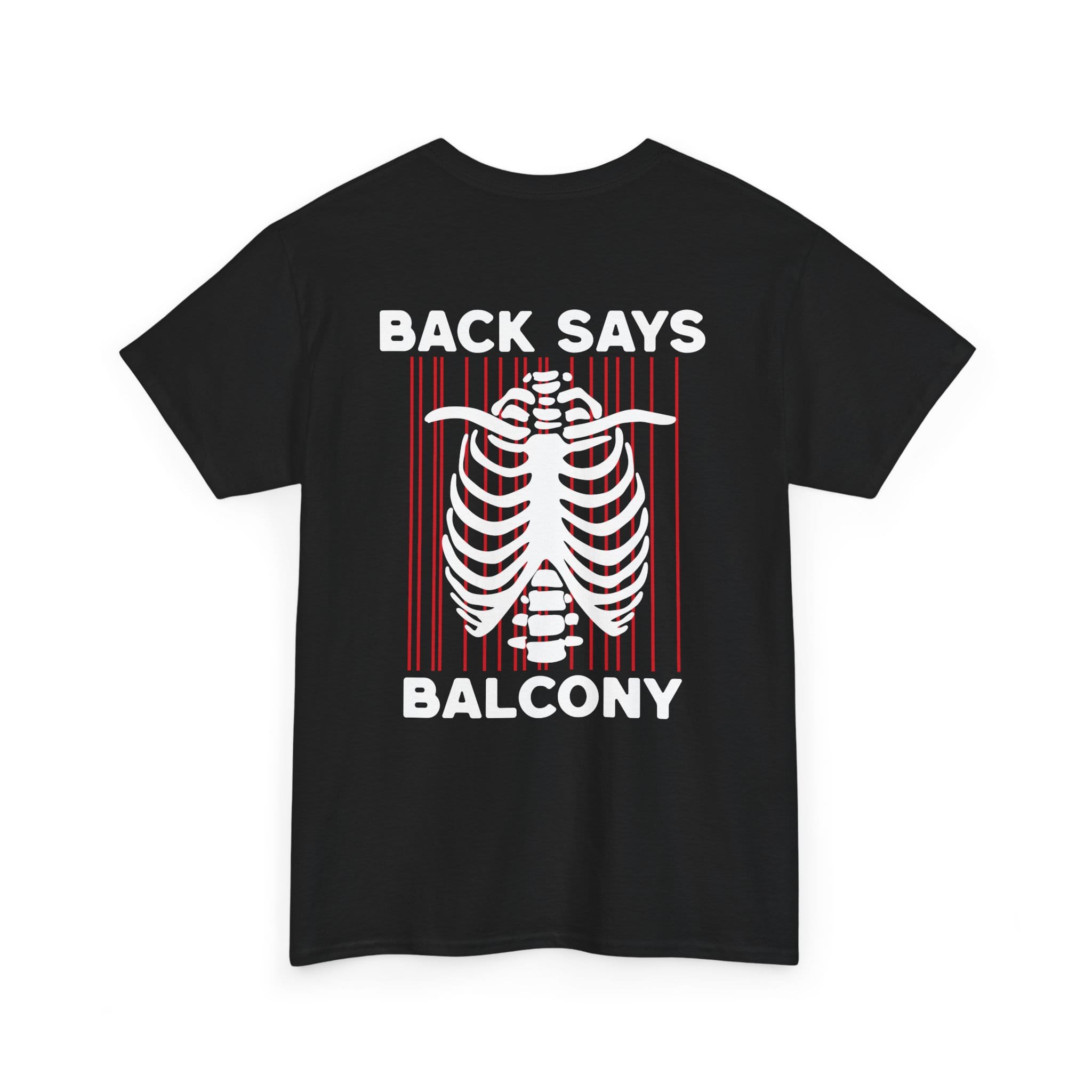 Hearts Says Pit, Back Says Balcony Tee Black / S