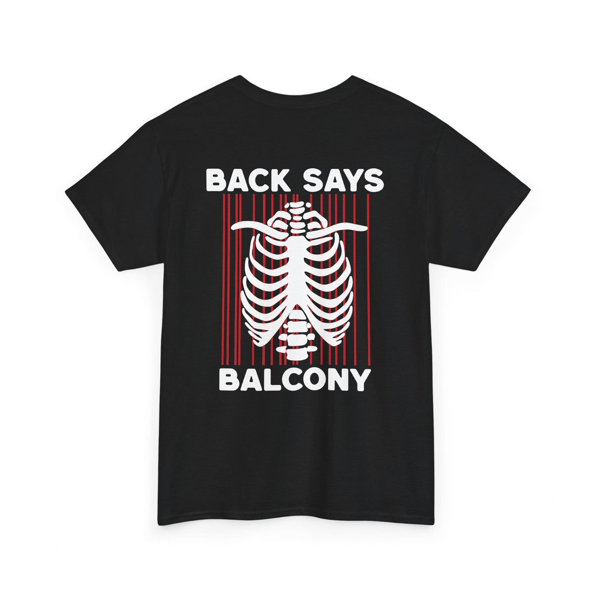 Hearts Says Pit, Back Says Balcony Tee S / Black