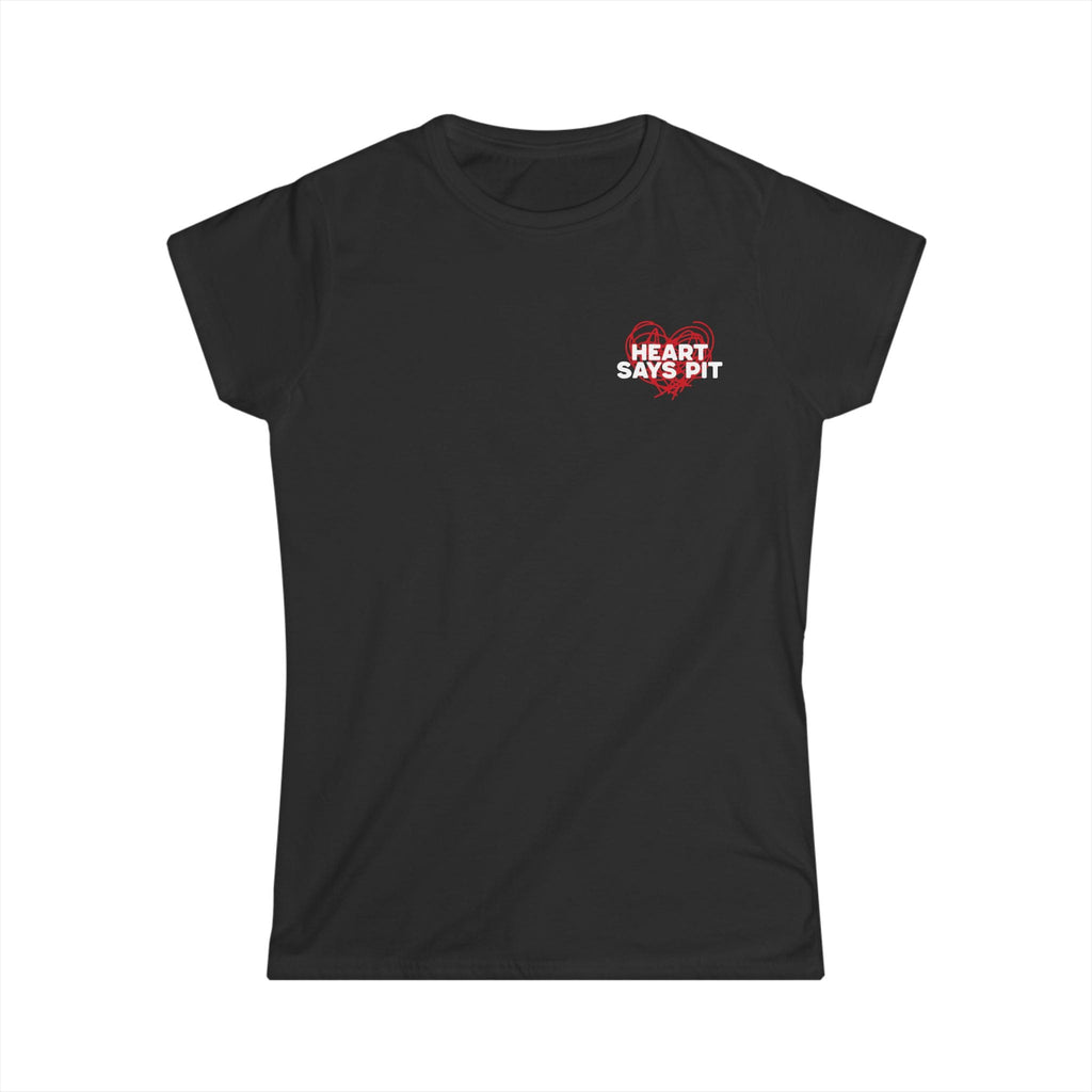 Hearts Says Pit, Back Says Balcony - Women's Tee CA