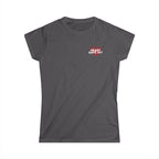 Hearts Says Pit, Back Says Balcony - Women's Tee S / Charcoal
