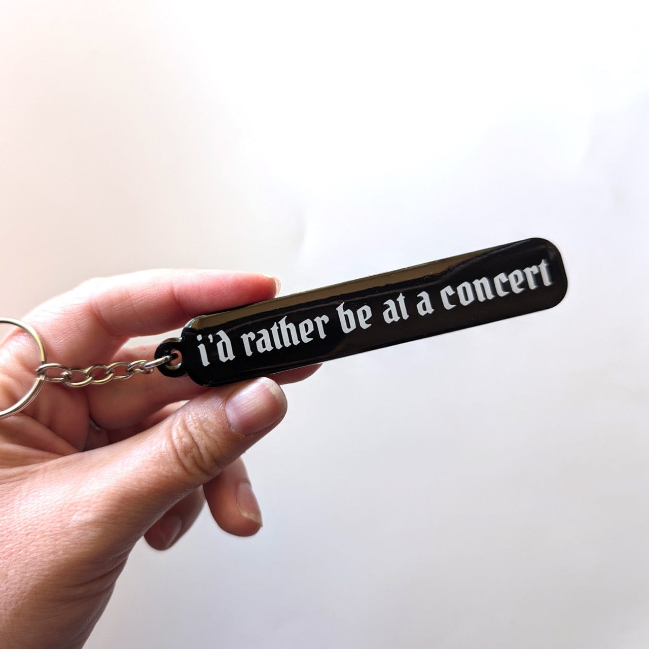 I'd Rather be at a Concert Keychain
