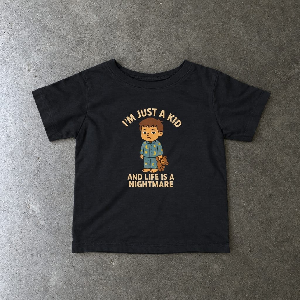 I'm Just A Kid - Infant Tee Black / 6M