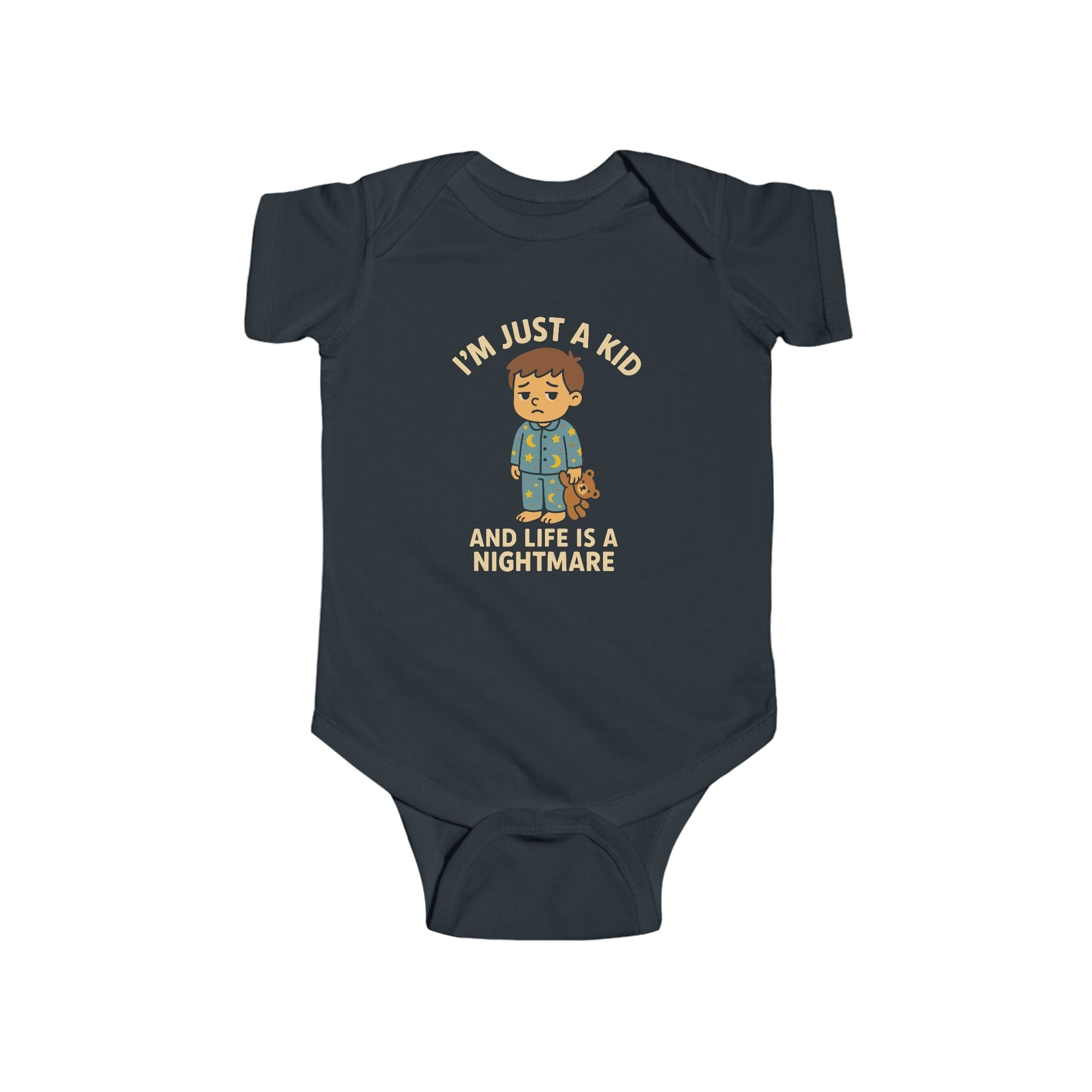 I'm Just A Kid - Onesie Black / NB (0-3M)