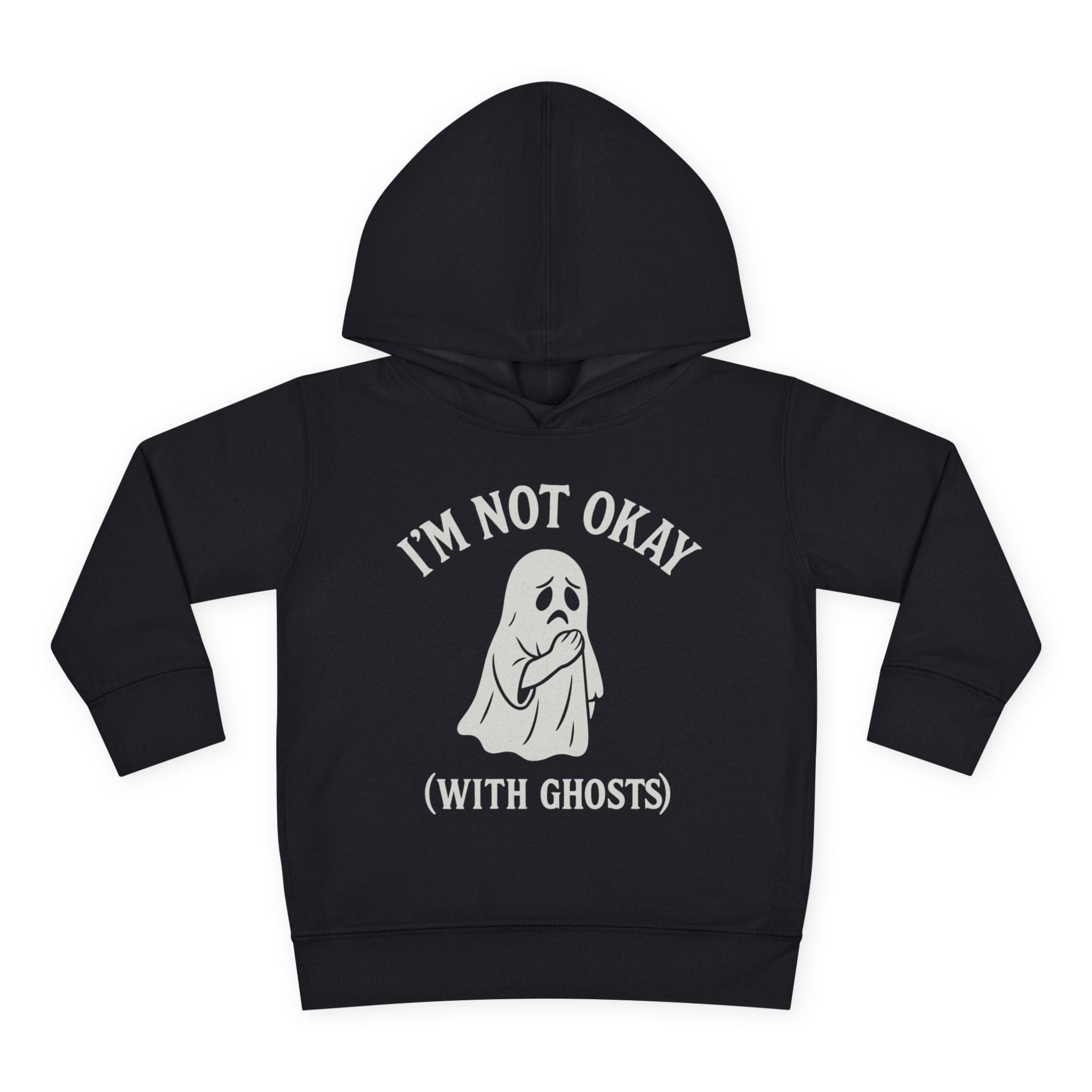 I'm Not Okay (With Ghosts) Toddler Hoodie 2T / Black