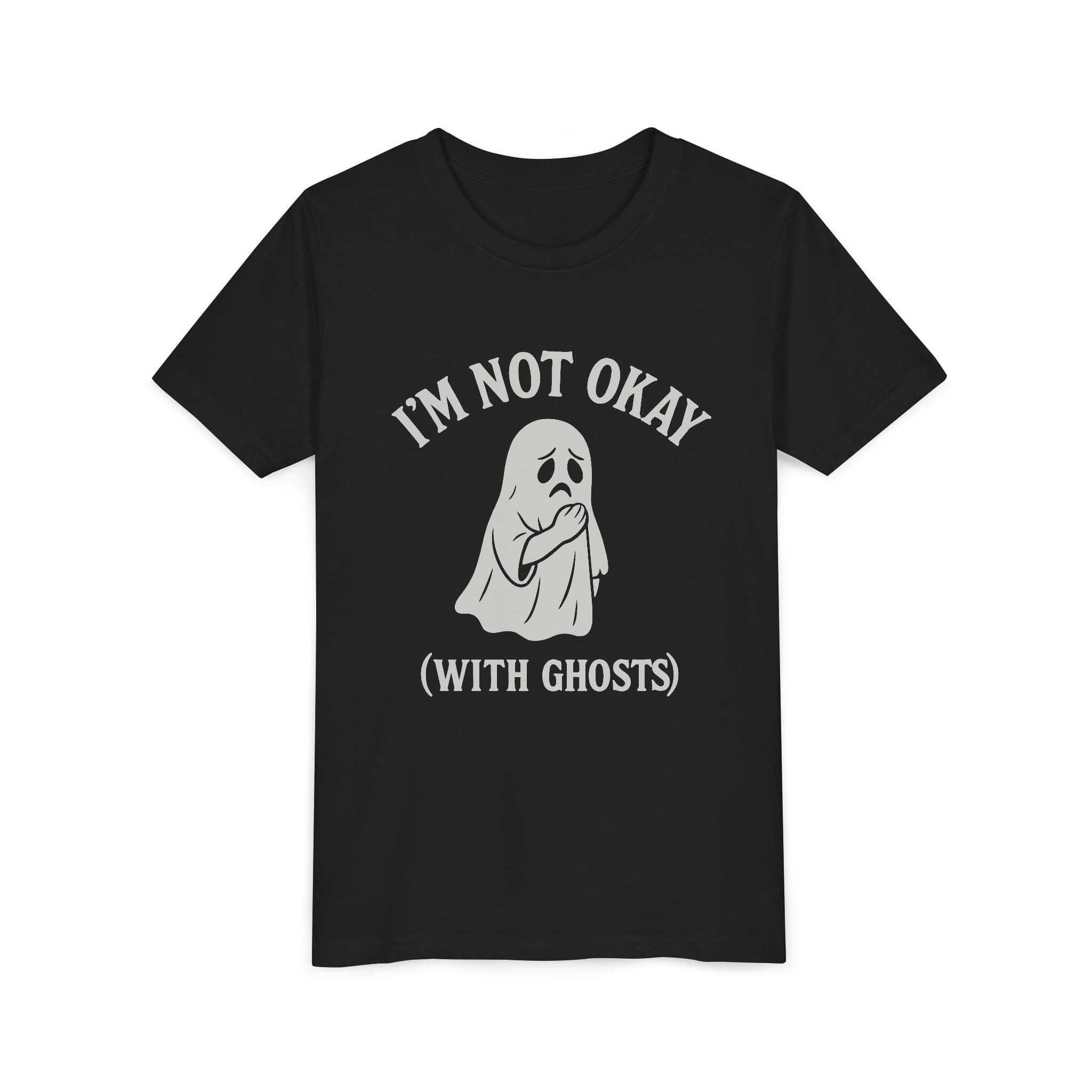 I'm Not Okay (With Ghosts) Youth Tee S / Black