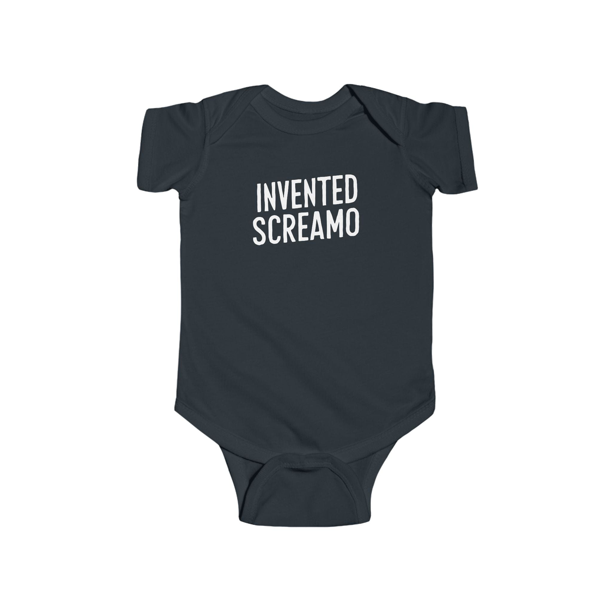 Invented Screamo - Onesie Black / NB (0-3M)