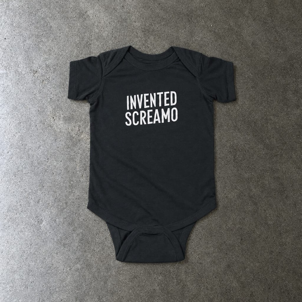 Invented Screamo - Onesie Black / NB (0-3M)
