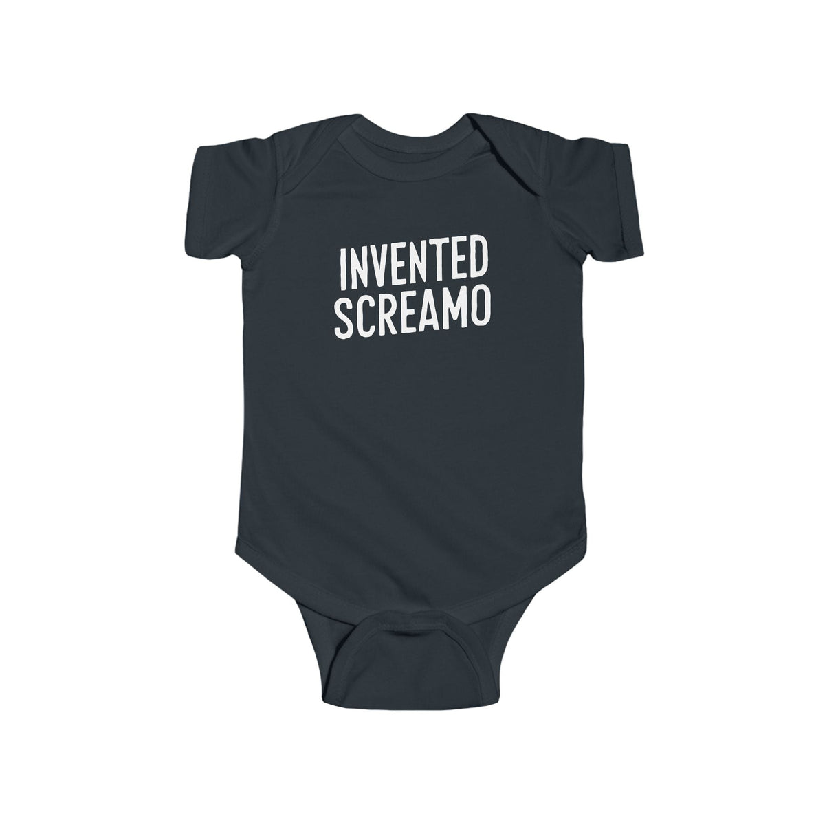 Invented Screamo - Onesie CA Black / NB (0-3M)