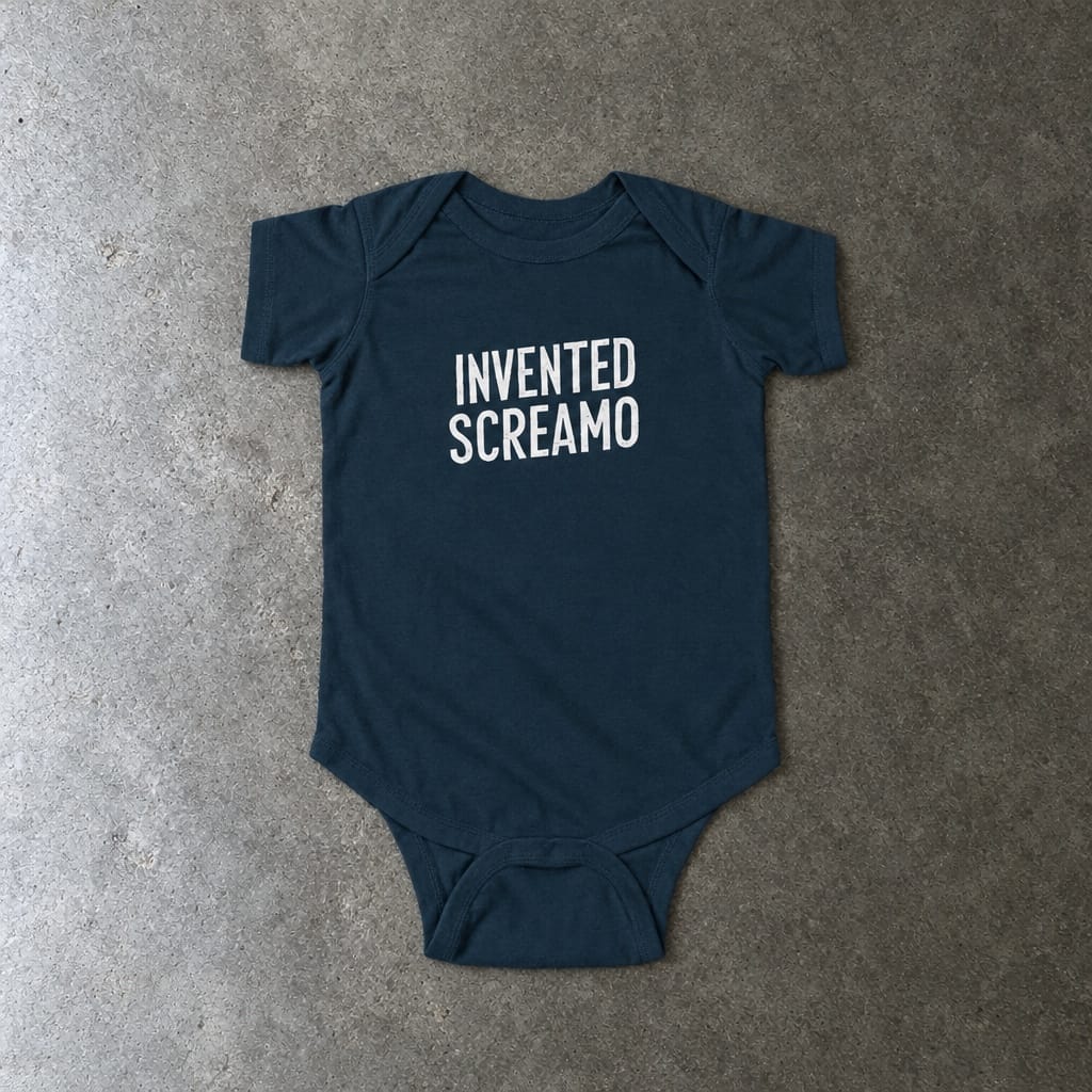 Invented Screamo - Onesie Navy / NB (0-3M)